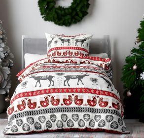 Flanelové povlečení Christmas grey reindeer 140x200, 70x90 cm Flanelové povlečení Christmas grey reindeer 140x200, 70x90 cm
