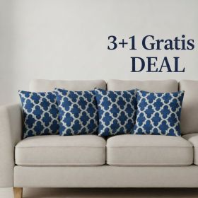 Sada polštářků Geometry modrý 2 - 40x40 cm 3+1 zdarma (39) Sada polštářků Geometry modrý 2 - 40x40 cm 3+1 zdarma (39)