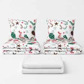 Set dvoulůžko Baňky - 2x povlečení, prostěradlo 180x200 cm (030) bílá Set dvoulůžko Baňky - 2x povlečení, prostěradlo 180x200 cm (030) bílá