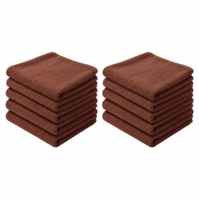 10dílná sada školních ručníků Top 30x50 cm, tmavě hnědá 10dílná sada školních ručníků Top 30x50 cm, tmavě hnědá