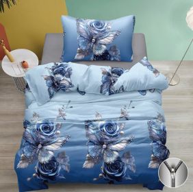 Bavlněné povlečení Blue roses 140x200, 70x90 cm Bavlněné povlečení Blue roses 140x200, 70x90 cm