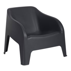 PETRA ARMCHAIR plastové křeslo - grafit PETRA ARMCHAIR plastové křeslo - grafit