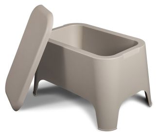 PETRA plastový stůl+box - taupe-šedá PETRA plastový stůl+box - taupe-šedá