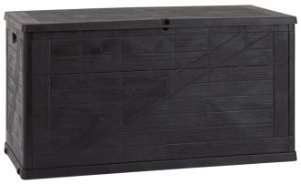 WOOD zahradní plastový úložný box 420 L - grafit WOOD zahradní plastový úložný box 420 L - grafit