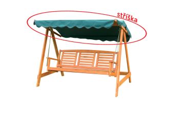 Stříška k houpačce 190x130 CM zelená Stříška k houpačce 190x130 CM zelená