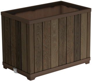 Květináč DECO RECTANGLE TALL WALNUT Květináč DECO RECTANGLE TALL WALNUT