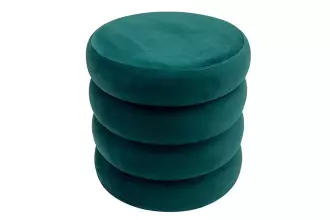 Taburet s ÚP VOQUE 40 CM zelený samet