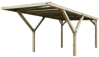 Dřevěný přístřešek na auto Y 612 (3x6 m) Dřevěný přístřešek na auto Y 612 (3x6 m)