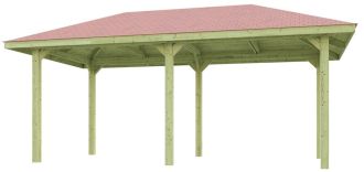 Dřevěný zahradní altán 651 (584 x 333 x 291 cm) Dřevěný zahradní altán 651 (584 x 333 x 291 cm)