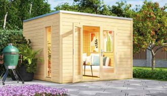 Luxusní dřevěný zahradní domek P 285 (3x3m) Luxusní dřevěný zahradní domek P 285 (3x3m)