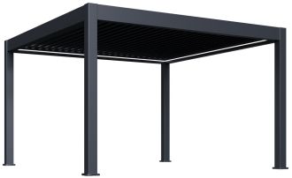 Luxusní ELEKTRICKÁ bioklimatická pergola PRESTIGE 4x4 m, hliník - volně stojící Luxusní ELEKTRICKÁ bioklimatická pergola PRESTIGE 4x4 m, hliník - volně stojící