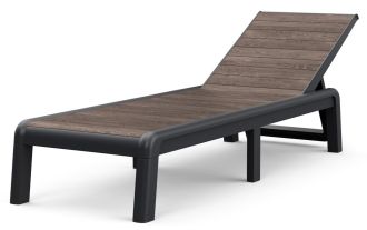 DECO PORTO lehátko - Walnut/grafit DECO PORTO lehátko - Walnut/grafit