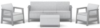SCANDI LINEA 3 SEATERS SET - Ash grey/Storm grey SCANDI LINEA 3 SEATERS SET - Ash grey/Storm grey