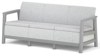 SCANDI LINEA 3 SEATER SOFA - Ash grey/Storm grey SCANDI LINEA 3 SEATER SOFA - Ash grey/Storm grey