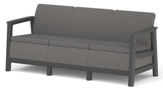 SCANDI LINEA 3 SEATER SOFA - Mountain Grey/Grafit SCANDI LINEA 3 SEATER SOFA - Mountain Grey/Grafit