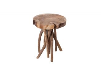 Odkládací stolek ROOT 45 CM masiv teak, II. jakost (A) Odkládací stolek ROOT 45 CM masiv teak, II. jakost (A)