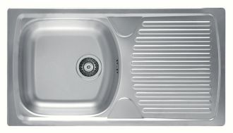 Nerezový dřez BASIC 170 vestavný, reversibilní Nerezový dřez BASIC 170 vestavný, reversibilní