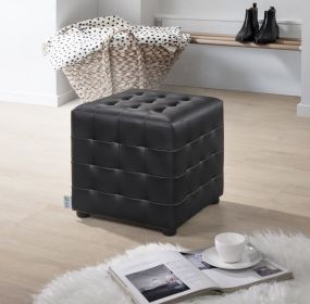 Taburet CUBIX II černá ekokůže Taburet CUBIX II černá ekokůže