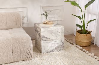 Küp odkládací stolek, freesia mramor Küp odkládací stolek, freesia mramor