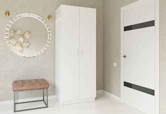 Šatní skříň SIMPLE 80 white nymphea alba Šatní skříň SIMPLE 80 white nymphea alba