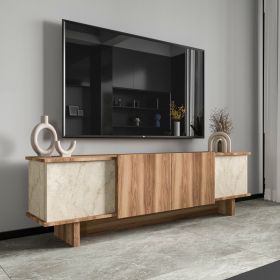 DIANA TV stolek na nožičkách, traventine/ořech DIANA TV stolek na nožičkách, traventine/ořech
