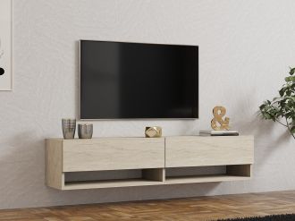 ARGES závěsný TV stolek, traventine