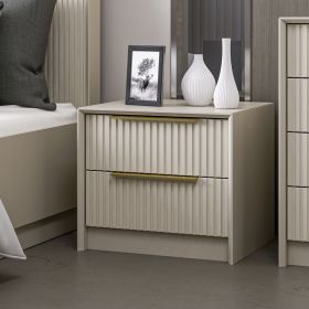 Kale Luxe šuplíkový noční stolek, kámen Kale Luxe šuplíkový noční stolek, kámen