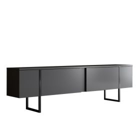 Luxe TV stolek na nožičkách, antracit / černá Luxe TV stolek na nožičkách, antracit / černá