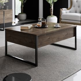 Luxe konferenční stolek, ořech / černá Luxe konferenční stolek, ořech / černá