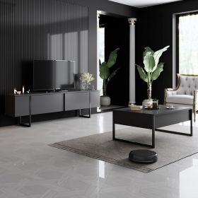 Luxe Set obývací sestava, antracit / černá Luxe Set obývací sestava, antracit / černá
