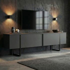 ONERA TV stolek na nožičkách, antracit/černá ONERA TV stolek na nožičkách, antracit/černá
