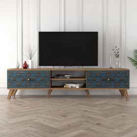 Class luxusní TV stolek, ořech / chalcedony Class luxusní TV stolek, ořech / chalcedony
