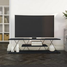 Televizní stolek industriální GRETNA antracit Televizní stolek industriální GRETNA antracit