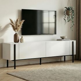 NEXUS TV stolek na nožičkách, bílá/černá NEXUS TV stolek na nožičkách, bílá/černá