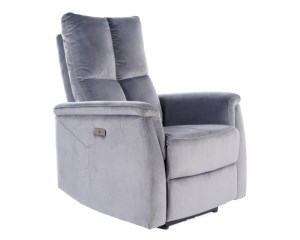 Čalouněné křeslo rozkládací NEPI VELVET šedá Čalouněné křeslo rozkládací NEPI VELVET šedá