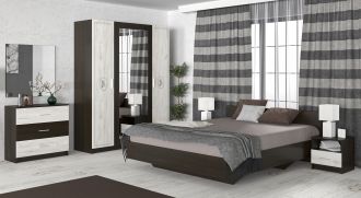 Sestava do ložnice ATHOS wenge/dub kraft Sestava do ložnice ATHOS wenge/dub kraft