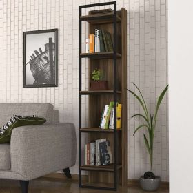 KALORE industriální regál, ořech KALORE industriální regál, ořech