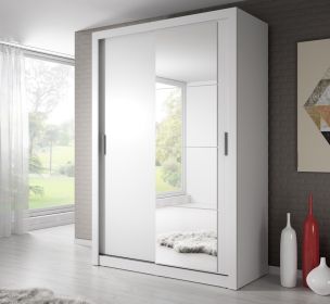 Šatní skříň 04 ARTI 150 bílá zrcadlo Šatní skříň 04 ARTI 150 bílá zrcadlo