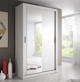 Šatní skříň 06 ARTI 120 bílá zrcadlo Šatní skříň 06 ARTI 120 bílá zrcadlo