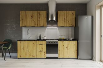 Kuchyňská linka ROMI 200 dub artisan Kuchyňská linka ROMI 200 dub artisan