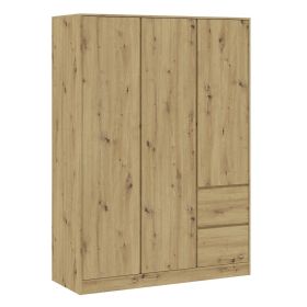 Šatní skříň 3D2S BURELA dub artisan Šatní skříň 3D2S BURELA dub artisan