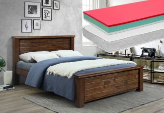 Postel 180x200 cm BAYERN + 2 ks matrace 90 cm LITERA 90 Postel 180x200 cm BAYERN + 2 ks matrace 90 cm LITERA 90