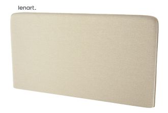 Polstrovaný záhlavník k posteli 140 cm barva béžová Polstrovaný záhlavník k posteli 140 cm barva béžová
