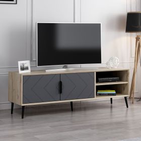 HRISI TV stolek na nožičkách, dub / antracit HRISI TV stolek na nožičkách, dub / antracit