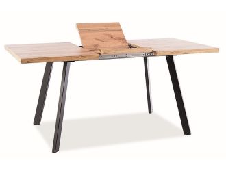 Jídelní stůl rozkládací MOST 120x80 dub artisan/černá Jídelní stůl rozkládací MOST 120x80 dub artisan/černá