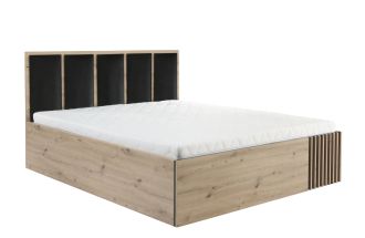 Postel s úlož. prostorem 180x200 BARBUS dub artisan/černá Postel s úlož. prostorem 180x200 BARBUS dub artisan/černá