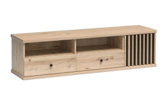 Televizní stolek 1D2S BARBUS dub artisan/černá Televizní stolek 1D2S BARBUS dub artisan/černá