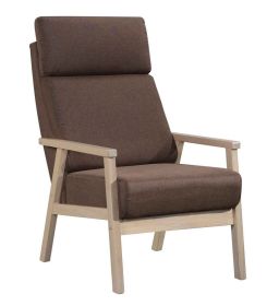 Čalouněné křeslo RELAX 1 bílá/hnědá Čalouněné křeslo RELAX 1 bílá/hnědá