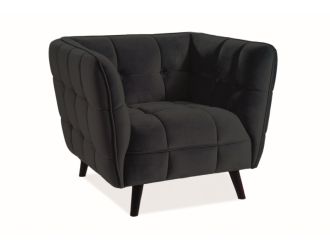 Čalouněné křeslo KASI velvet 1 černá/wenge Čalouněné křeslo KASI velvet 1 černá/wenge