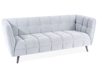 Čalouněné trojkřeslo KASI VELVET 3 světle šedá Čalouněné trojkřeslo KASI VELVET 3 světle šedá